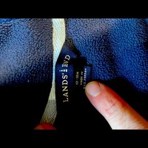 Lands End one piece fleece romper